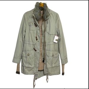 Free People Sweater lined parka